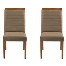 Kit 2 Cadeiras Decorativas Sala de Jantar Luxo Sueli Facto Fendi - Mozzelar