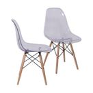 Kit 2 Cadeiras Eames Base de Madeira Kit 2 Cadeiras Eames Base de Madeira