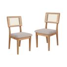 Kit 2 Cadeiras Estofadas Encosto Telado Estrutura 100% MDF Bolonha Kit 2 Cadeiras Estofadas Encosto Telado Estrutura 100% MDF Bolonha
