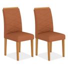 Kit 2 Cadeiras Estofadas Everest Comfort Cinamomo/suede Terracota - Ma