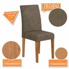 Kit 2 Cadeiras Estofadas Sofia Cinamomo/capuccino - Móveis Arapongas