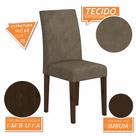 Kit 2 Cadeiras Estofadas Sofia Imbuia/capuccino - Móveis Arapongas