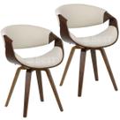 Kit 2 Cadeiras Grife De Luxo Base em Madeira Mogno Kit 2 Cadeiras Grife De Luxo Base em Madeira Mogno