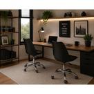 Kit 2 Cadeiras Home Office Saarinen Office Executiva Assento em Polipropileno Base Giratória Cromada
