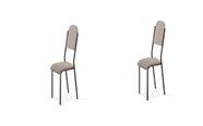 Kit 2 cadeiras jantar dalia dama aço nobre