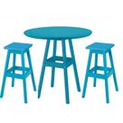 Kit 2 Cadeiras + Mesa Tramontina Pub Rústica Azul Kit 2 Cadeiras + Mesa Tramontina Pub Rústica Azul