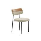 Kit 2 Cadeiras Mila Para Sala Jantar Gourmet em Aço e material sintético e Linho-EdeCasaMoveis