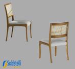 Kit 2 Cadeiras Pamplona Base Champagne com Tecido Suede Marfim - Datelli Design Kit 2 Cadeiras Pamplona Base Champagne com Tecido Suede Marfim - Datelli Design