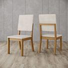 Kit 2 Cadeiras para Mesa de Jantar Milla Henn - Linho