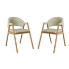 Kit 2 Cadeiras Para Mesa de Jantar Moderna material sintético - Balaqui