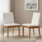 Kit 2 Cadeiras para Sala de Jantar Estofada Madeira Maciça Cecília