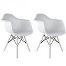 Kit 2 Cadeiras Polipropileno DSW Eames Arm