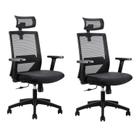 Kit 2 Cadeiras Presidente Nr17 Office Chicago