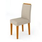 Kit 2 Cadeiras Sala de Jantar Ana Ype/Animalle Bege Kit 2 Cadeiras Sala de Jantar Ana Ype/Animalle Bege