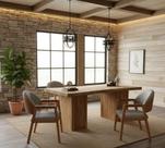 Kit 2 Cadeiras Sala de Jantar em Madeira Maciça Linho Cinza Kit 2 Cadeiras Sala de Jantar em Madeira Maciça Linho Cinza