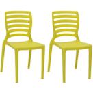 Kit 2 Cadeirinhas Infantis Tramontina Sofia Amarelo Cadeira de Plástico para Crianças +3 anos Kit 2 Cadeirinhas Infantis Tramontina Sofia Amarelo Cadeira de Plástico para Crianças +3 anos