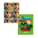 Kit 2 Caderno Brochurão Minecraft 80Fls Universitário Foroni