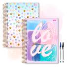 KIT 2 Cadernos 12 Matérias Universitario La Creme + 2 Canetas