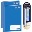 Kit 2 Cadernos Brochura Azul + Kit Escolar Volta às Aulas Kit 2 Cadernos Brochura Azul + Kit Escolar Volta às Aulas