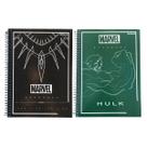Kit 2 Cadernos Vingadores Marvel Capa Dura Espiral Escolar