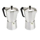 Kit 2 Cafeteira Italiana 150Ml Aluminio 3Cafés Luxo Kit 2 Cafeteira Italiana 150Ml Aluminio 3Cafés Luxo