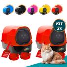 Kit 2 Caixa Areia Banheiro Furba Sandbox Fechada Grande Gato Kit 2 Caixa Areia Banheiro Furba Sandbox Fechada Grande Gato