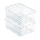 Kit 2 Caixa Bandeja Organizadora Plástica Pequena Para Acessórios