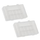 Kit 2 Caixa Box Organizador G 28x17,5x4 cm 11 divisórias Plástico Pesca 147 Paramount