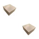 Kit 2 caixa de passagem 20x20 chapa