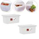 Kit 2 Caixa Multiuso Com tampa Pro Açougue Geladeira 5 Lts