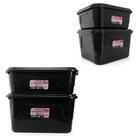 kit 2 Caixa Organizadora 9L e 15L Linha Multibox Preta