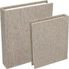 Kit 2 caixa organizadora decorativa home&co livro chenile bege