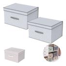 Kit 2 Caixa Organizadora Estampada Guarda Roupa Closet