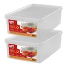 Kit 2 Caixa Organizadora Média Frutas Verduras Legumes Ordene