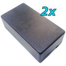 Kit 2 Caixa para montagem de Circuitos Eletrônicos Fonte Arduino 110x60x39mm