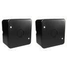 Kit 2 Caixa Plastica Organizadora Camera Cftv - Preto