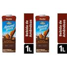 Kit 2 caixas bebida à base de amêndoa chocolate blue diamond almond breeze 1l cremosa e saborosa