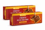 Kit 2 Caixas Biscoito Alemão com Chocolate Meio Amargo Griesson PetitBeurre 150g Premium