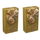 Kit 2 caixas chocolate importado jacques pralines gold 250g presente elegante e sofisticado