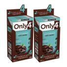 Kit 2 Caixas Chocolate Vegano 55% Cacau Puro Only4 70g