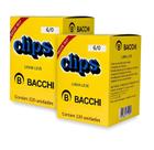Kit 2 Caixas Clips Bacchi Nº 6/0 Original Aço Galvanizado 440 Unidades Papelaria Escritório Original Alta Qualidade Kit 2 Caixas Clips Bacchi Nº 6/0 Original Aço Galvanizado 440 Unidades Papelaria Escritório Original Alta Qualidade