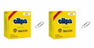 Kit 2 Caixas Clips Metálicos Bacchi Nº 3/0 100 Unidades Original Alta Qualidade