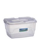 Kit 2 Caixas Container Organizadora 20L Transparente Plástico Brinquedos Roupas Livros