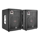Kit 2 Caixas De Som 8 Polegadas FIT140 Ativa E Passiva Leacs Bivolt Com Bluetooth USB MP3