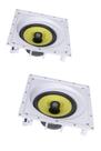 Kit 2 Caixas De Som Acústicas Quadradas Anguladas de Embutir Arandela JBL CI Plus 8SA 200w Rms - Branca