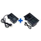Kit 2 Caixas De Tomadas 4 Blocos Com 2 Tomadas 20A 3USB 2USB