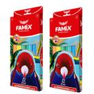 kit 2 Caixas Lápis De Cor Sextavado 12 Cores Pintura - Famix