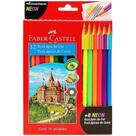 Kit 2 Caixas Lápis Ecolápis 12 + 6 Cores Neon Faber Castell Kit 2 Caixas Lápis Ecolápis 12 + 6 Cores Neon Faber Castell