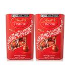 Kit 2 Caixas Lindt Lindor Ao Leite 200g Chocolate Suíço Importado 16 Un, Presente Premium