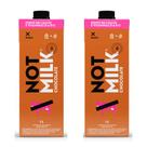 Kit 2 caixas not milk chocolate leite vegetal 1l cremoso e sabor achocolatado